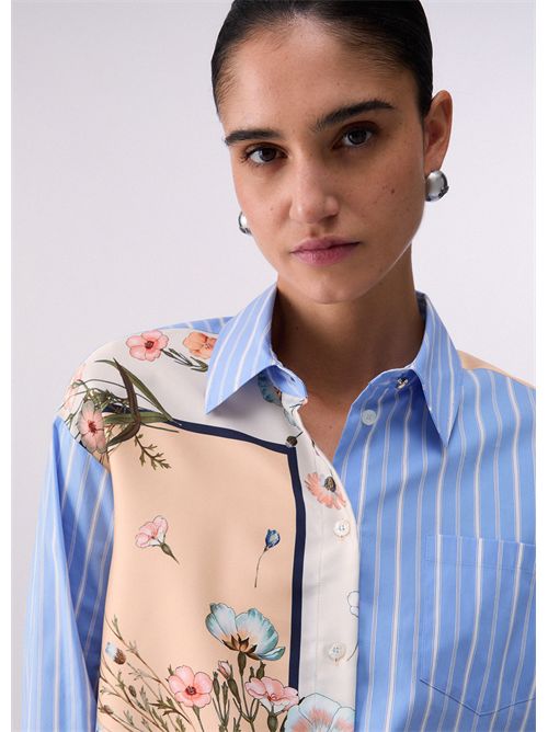 Camicia in twill stampato e popeline LIU JO | WA6383T2555/P9547